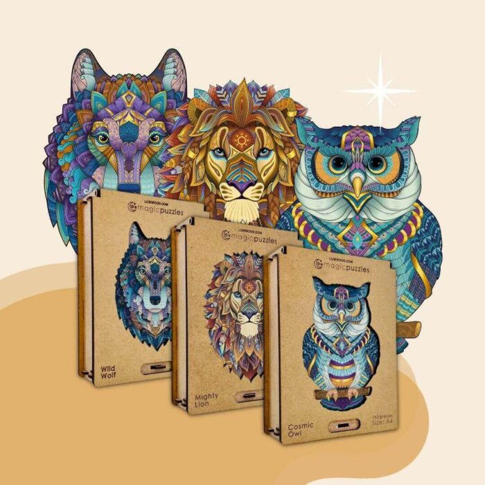 Lubiwood wooden animal puzzles