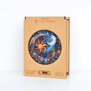 Flower Night Mandala Puzzle - Image 9
