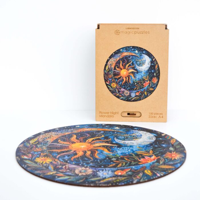 Flower Night Mandala Puzzle - Image 3