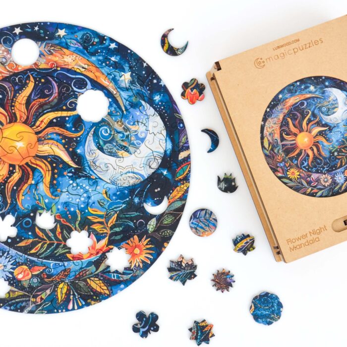 Flower Night Mandala Puzzle - Image 10