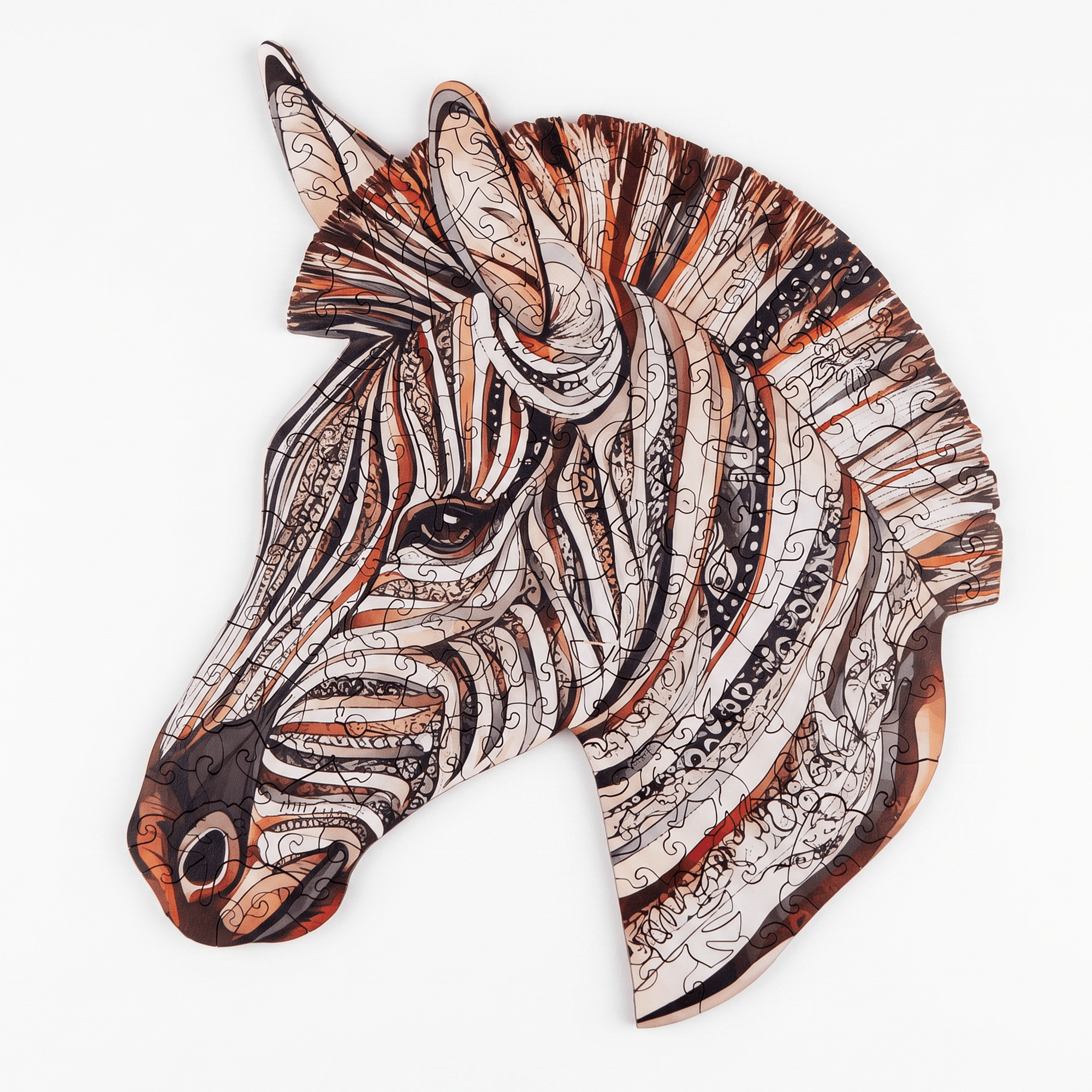 StripedZebra_1 Gestreepte Zebra Puzzel - Afbeelding 1