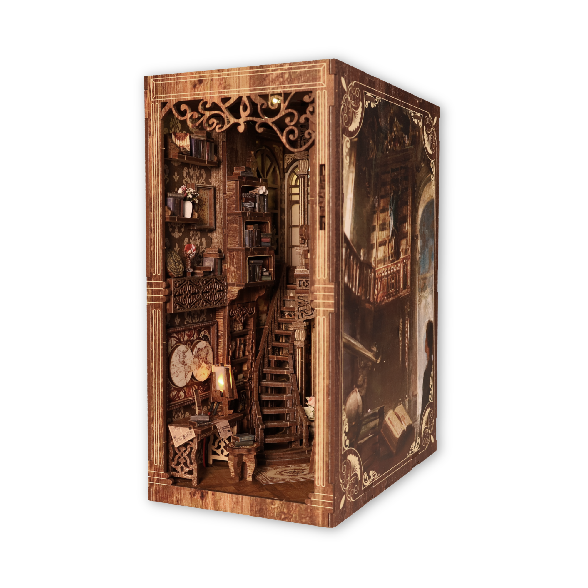 CozyStudy_transparent Gezellige Leeshoek Book Nook - Afbeelding 1