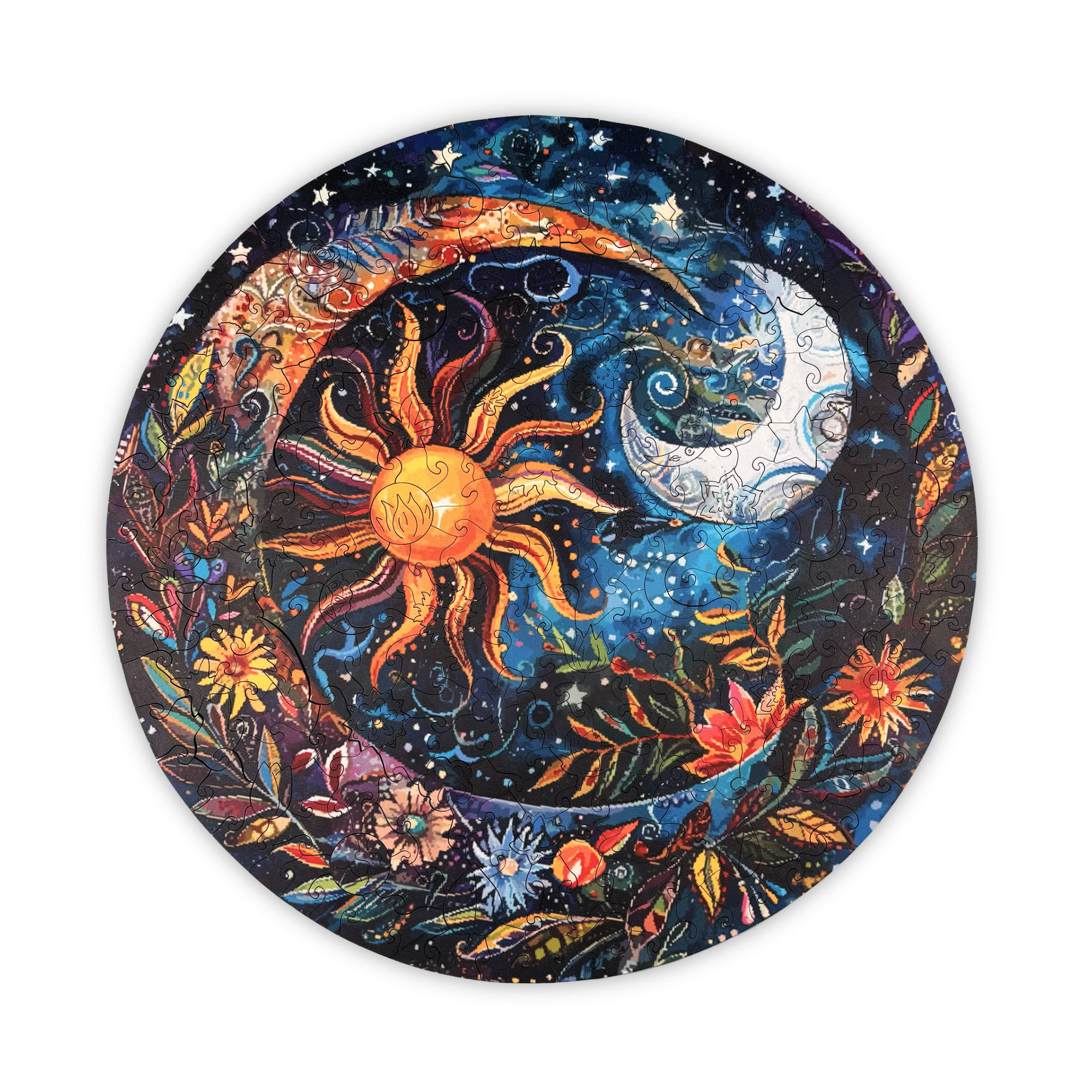 FlowerNight_Defect_transparent1 Rompecabezas Mandala Nocturno de Flores Defectuoso - Imagen 1