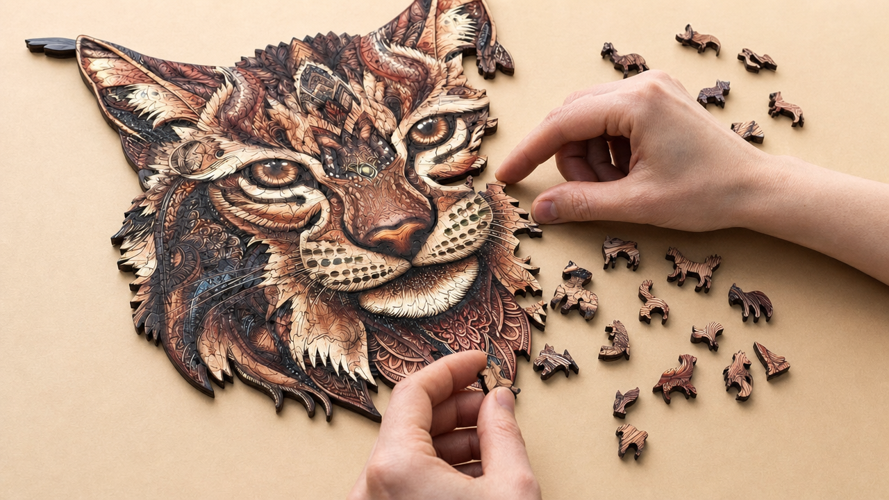 Lubiwood hölzerne Tier-Puzzles