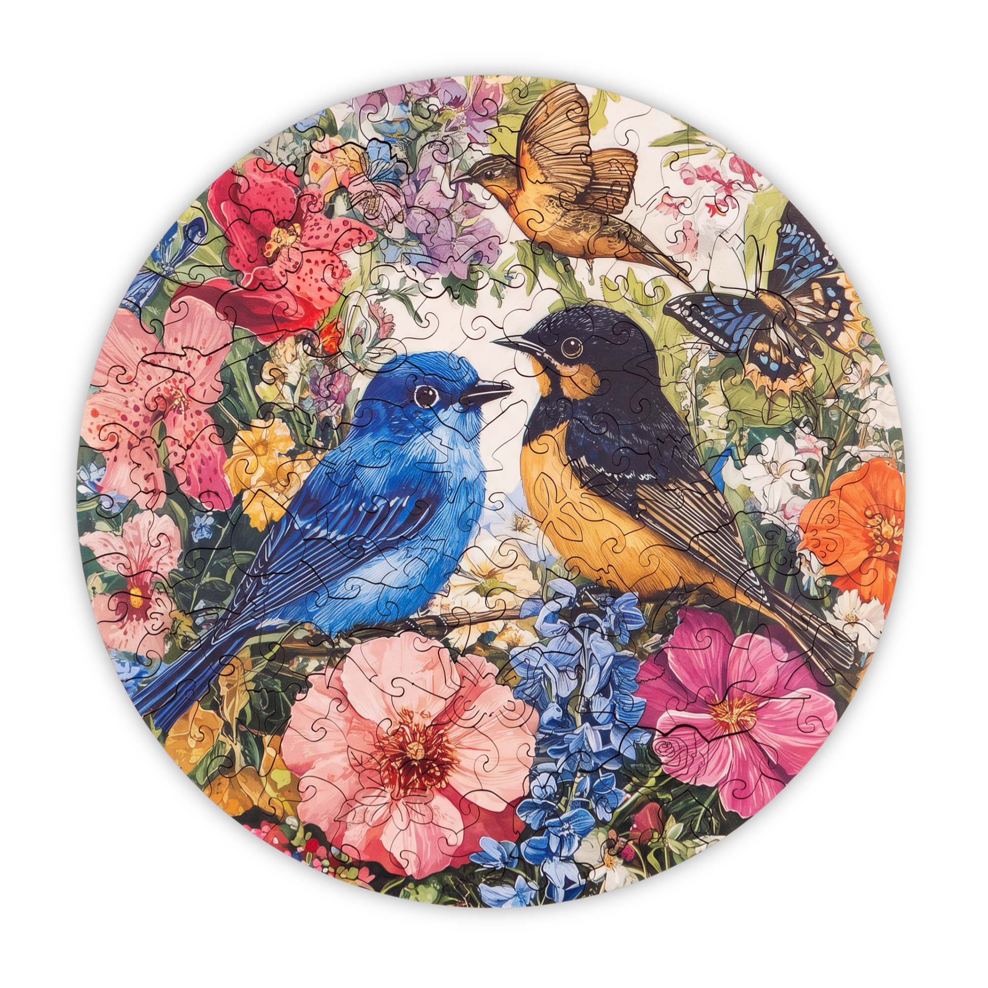 SpringBirds_transparent1 Puzzle "Frühlingsvögel" – Bild 1