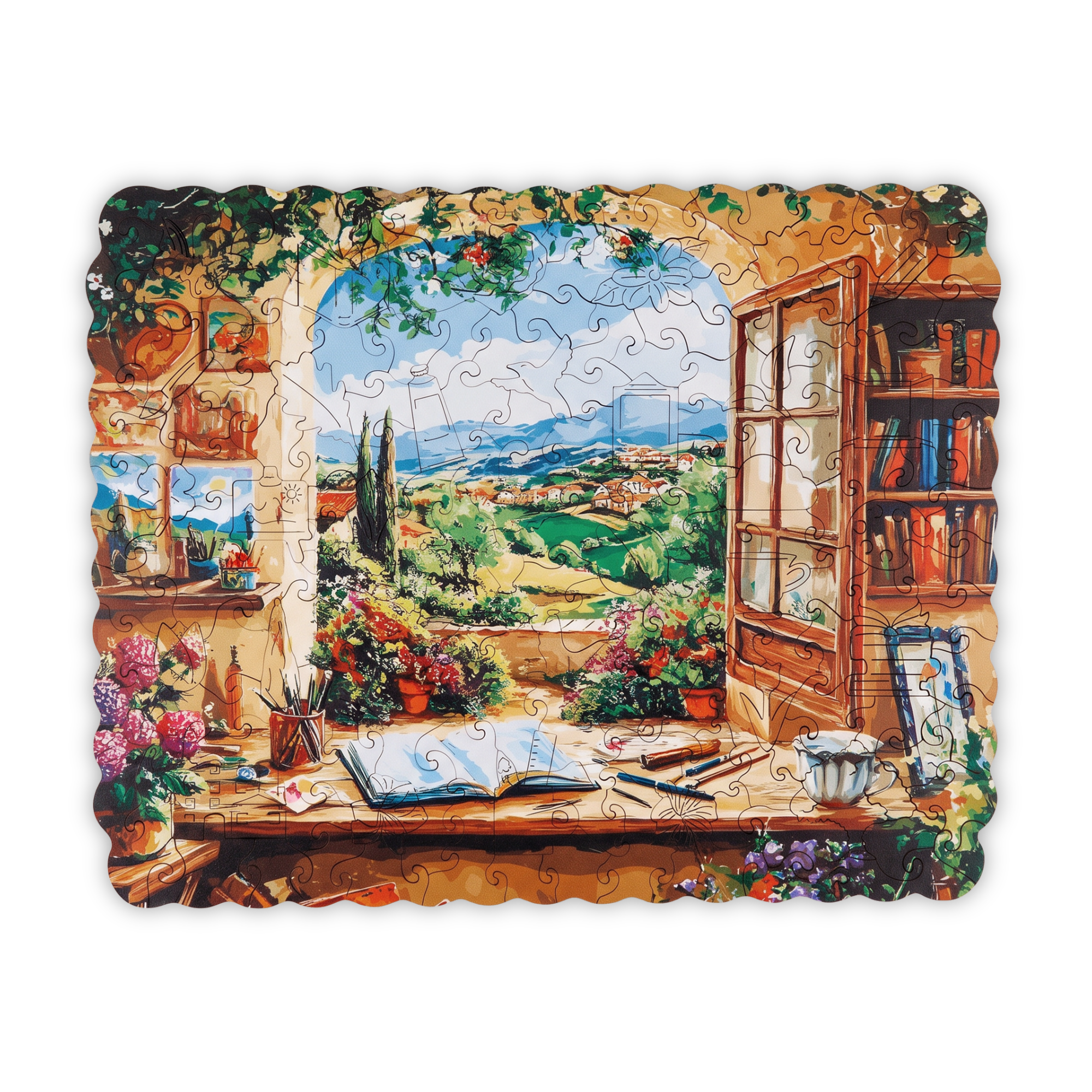 TuscanView_transparent1 Puzzle "Toskanischer Ausblick" – Bild 1