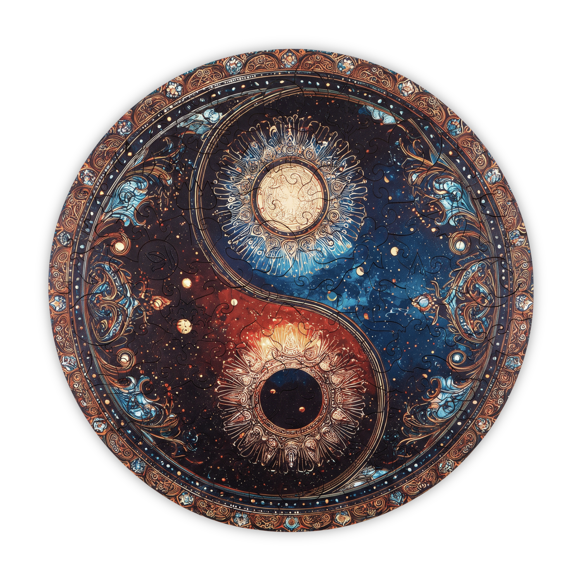 YingYang_transparent1 Puzzle Mandala Yin Yang - Imagem 1