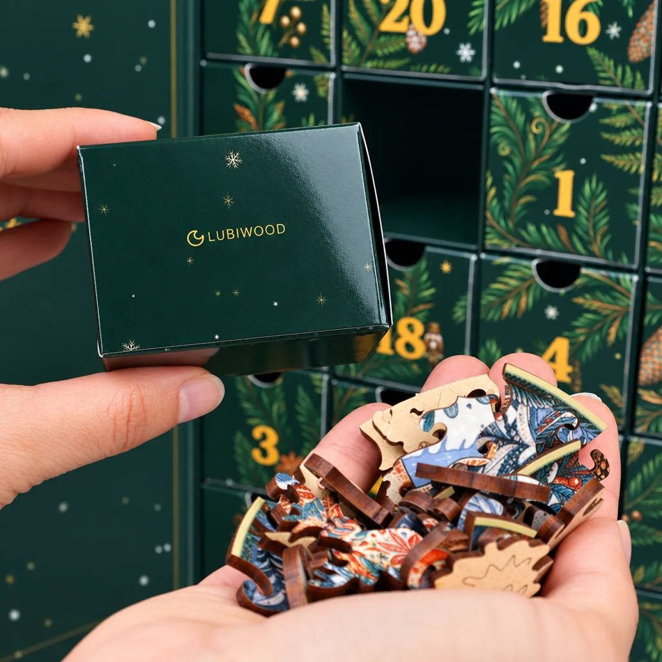 Opening an advent calendar door